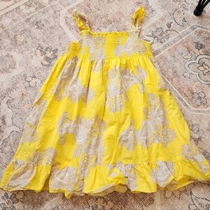 Carter's Yellow Dress with Cream Patterns